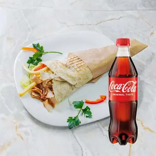 Pita standard + Coca-cola 0,5l