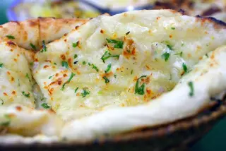 Cheese-Coriander Naan