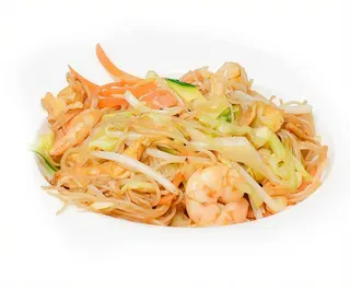 97. Spaghetti di riso con verdure