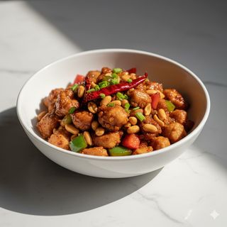 Pollo al estilo gong bao