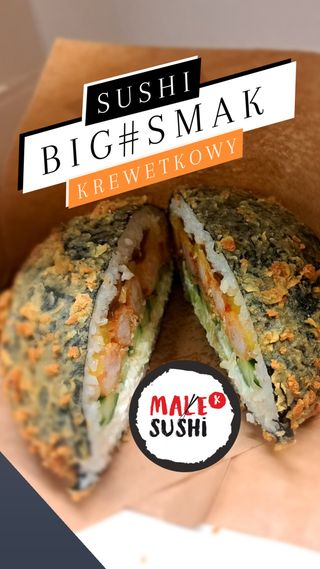 BIG#SMAK - krewetkowy - mega wielki sushi burger