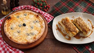 Pizza Quattro formaggi i palačinke gratis