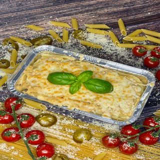 Zapiekanka makaronowa z kebabem 900g