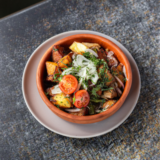 ოჯახური კარტოფილი ღორის ხორცით 