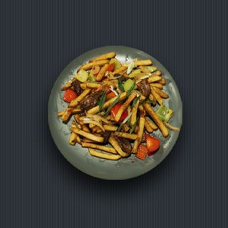 Фри с курицей