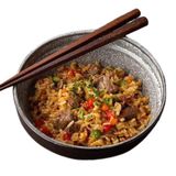 Жареный рис с мясом 