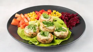 Pečurke punjene tofu paštetom