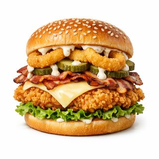 St. Patrick's Crispy Chicken Burger