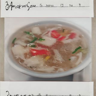 18. Sopa De Maíz Con Carne De Cangrejo