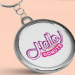 Pachet 4 Donuts, 2 apa plata (500ml) + breloc Hello Donuts by Imprinto