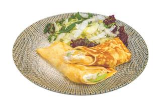 Омлет с рикота,авокадо и трюфел