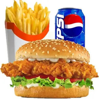 Chicken burger menù