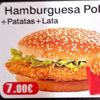 Menú Hamburguesa De Pollo