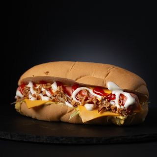 Hot Dog cu cheddar
