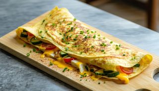 Omleta cu kaiser si cascaval