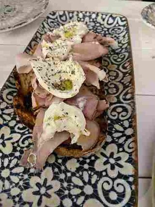 Bruschetta cotto alle erbe