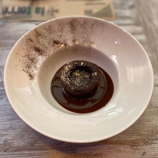 Coulant de chocolate SIN GLUTEN con petazetas 