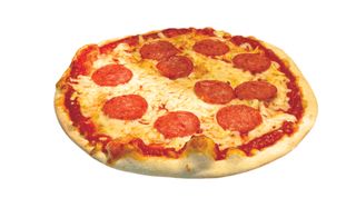 ПИЦЦА С КОЛБАСОЙ СЕРВЕЛАТ (470г)