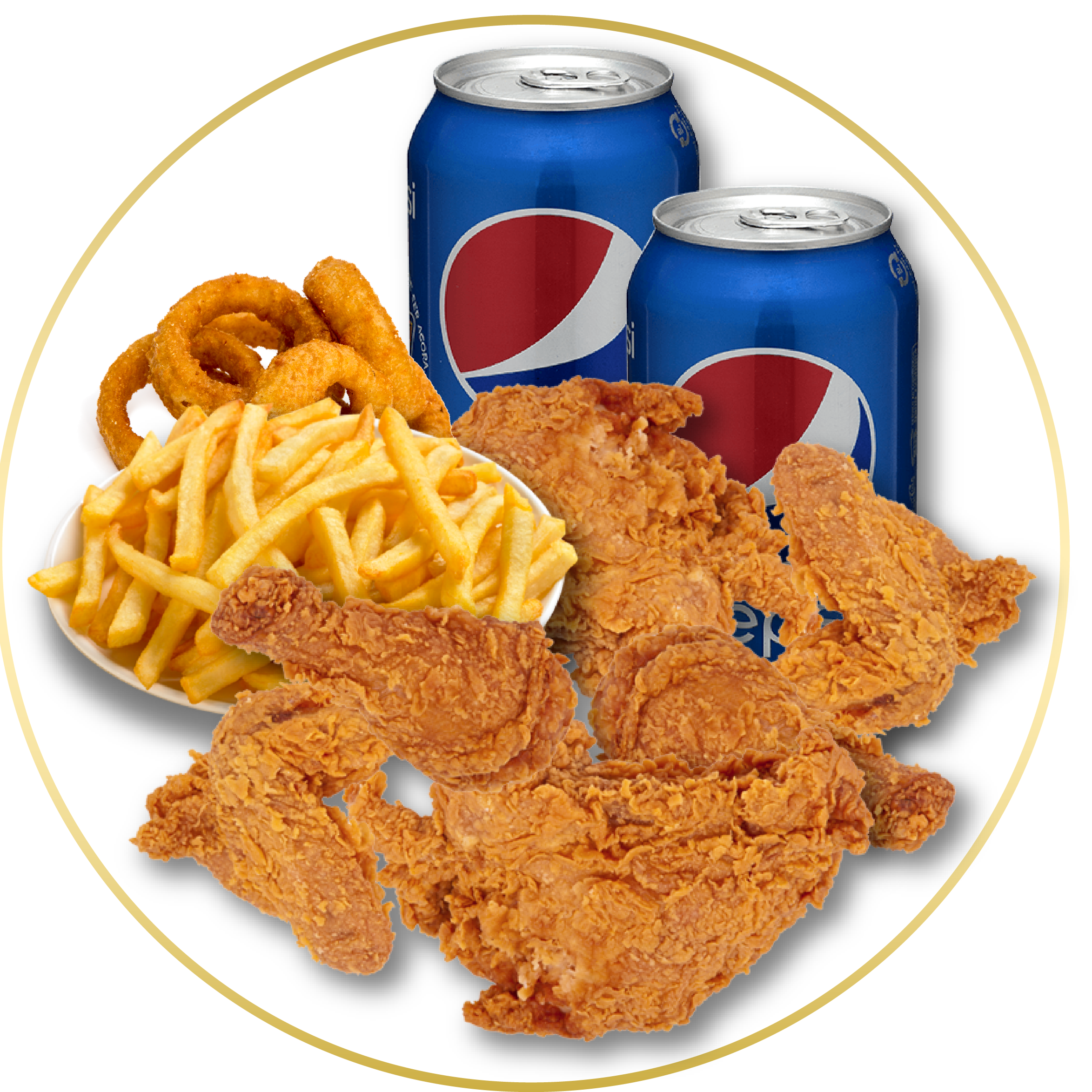 Menú Pollo Frito (16 Uds.)