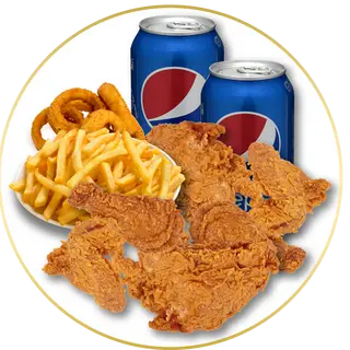 Menú Pollo Frito (16 Uds.)