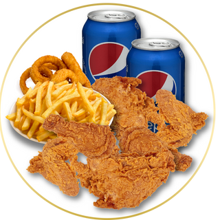 Menú Pollo Frito (16 Uds.)