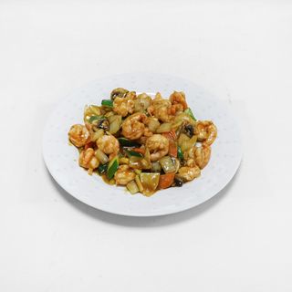 81. Gambas con salsa Picante