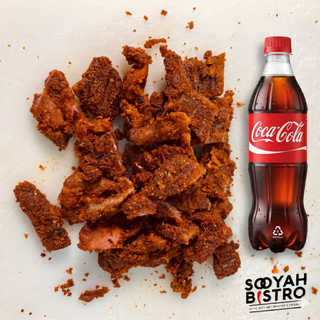 Suya + A Bottle of Cocacola