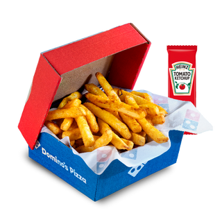 Frytki Box z ketchupem