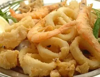 Frittura di calamari  gamberi