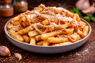 Loaded garlic fries