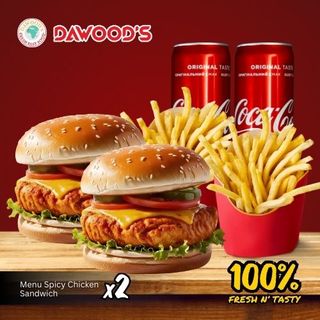 Menu Spicy Big Chicken Fillet X2