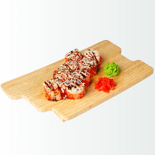 Baked roll with crab