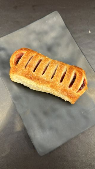 Strudel alla fragola vegano