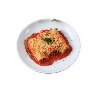 Cannelloni salsicha e ricotta