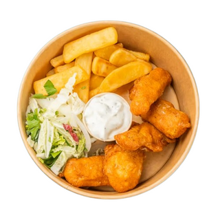 Порция с бяла риба