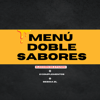 MENÚ DOBLE SABORES