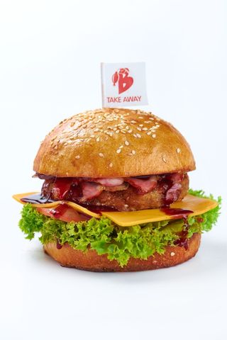 BBQ burger меню 330г/100г/30г