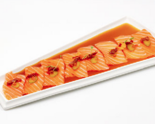 31. Carpaccio di salmone 8 pezzi