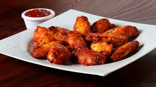 Asas de frango BBQ 