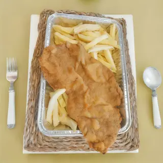 Plato De Milanesa De Ternera