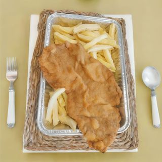 Plato De Milanesa De Ternera