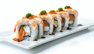Uramaki rainbow roll speciale