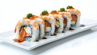 Uramaki rainbow roll speciale