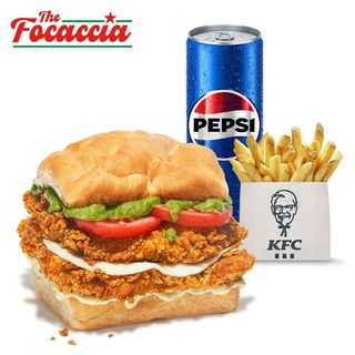 Menu Double Focaccia all'Italiana