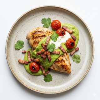 Pechuga De Pollo Con Salsa De Aguacate