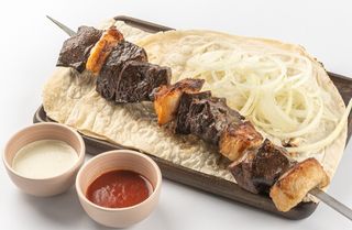 Печень с курдюком  