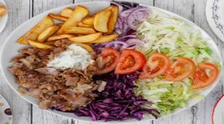  Menù piatto kebab e pane 