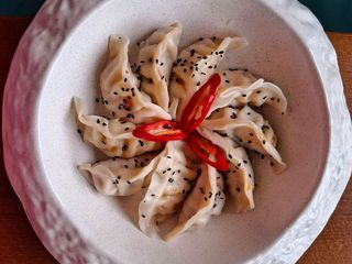 Парові Gyoza з креветкою
