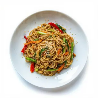 201 Fideos de arroz con pollo al curry