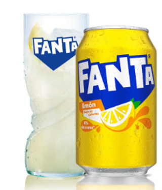 Fanta Limón lata 330ml.